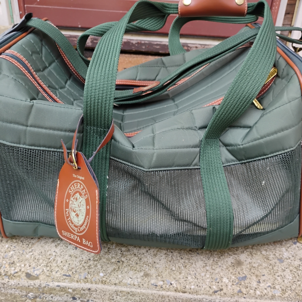 Green Quilted Travel Bag